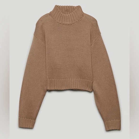 Aritzia Wilfred Free 100% merino wool Harper turtleneck sweater - Picture 3 of 8